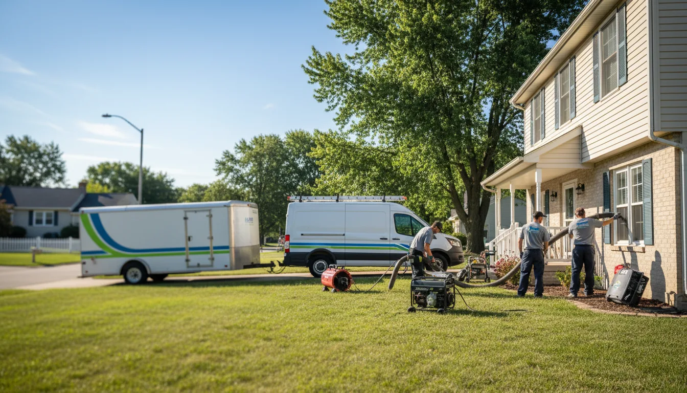 Flooded Basement Restoration And Cleanup With Repair in Hudson, IA near me